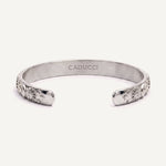 CADUCCI Belluno Bracelet in silver, inside view with the small engraved CADUCCI logo