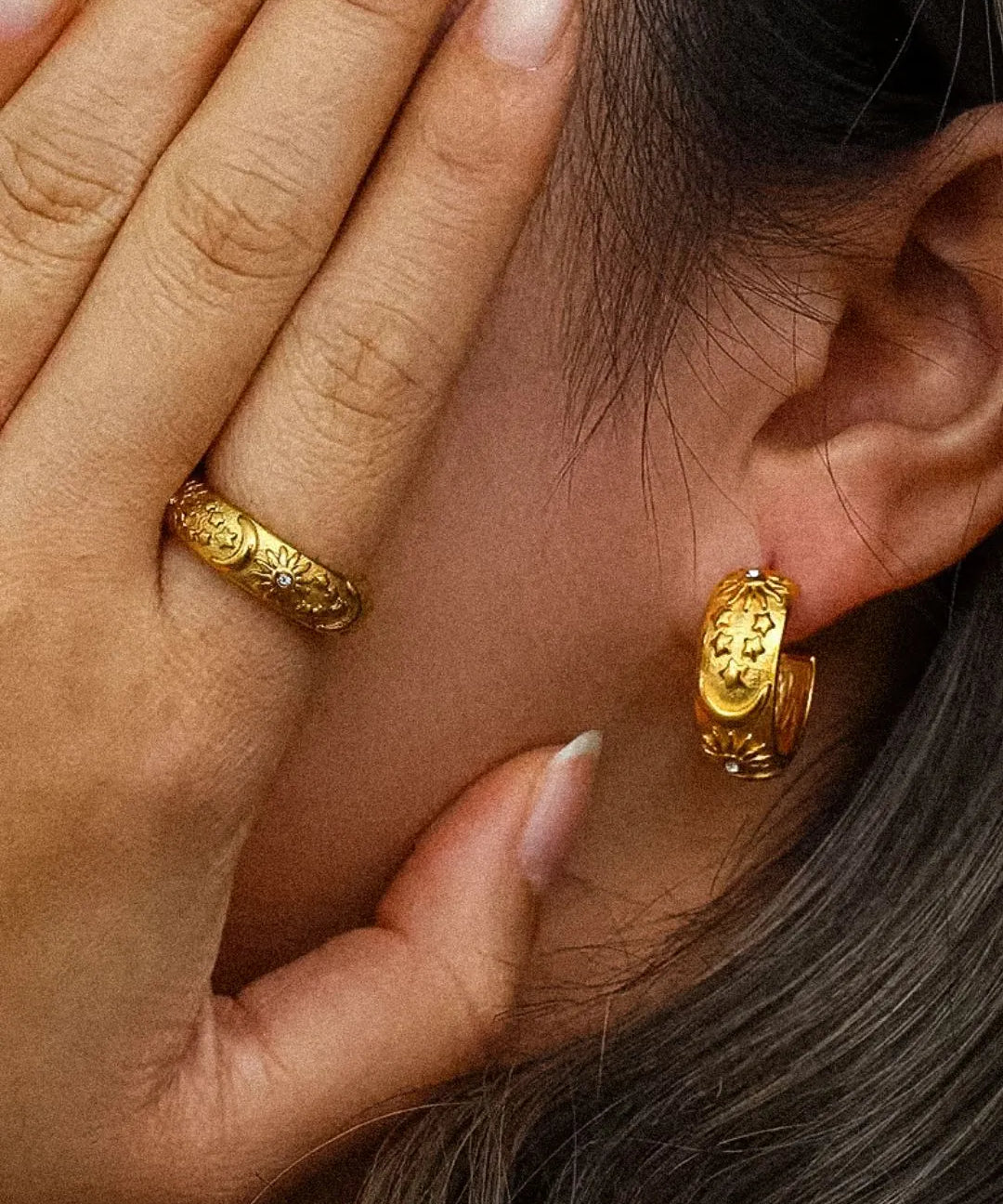 CADUCCI Belluno Earrings, worn