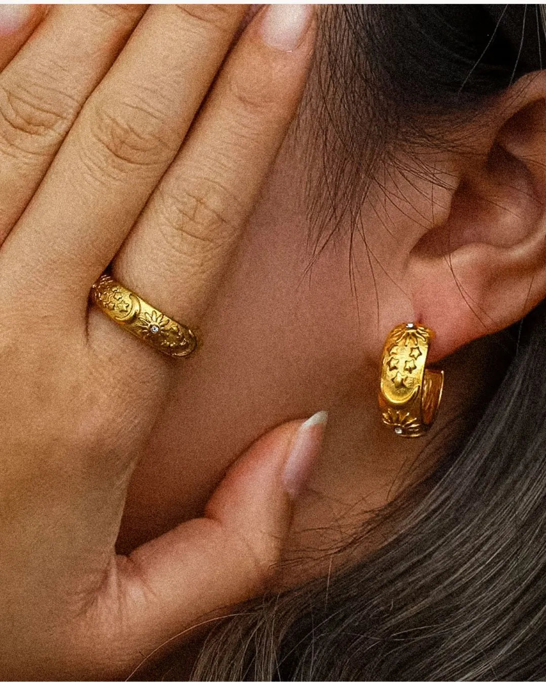 CADUCCI Belluno Earrings, worn