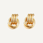 CADUCCI Firenze Earrings in gold, knot door-knocker earrings