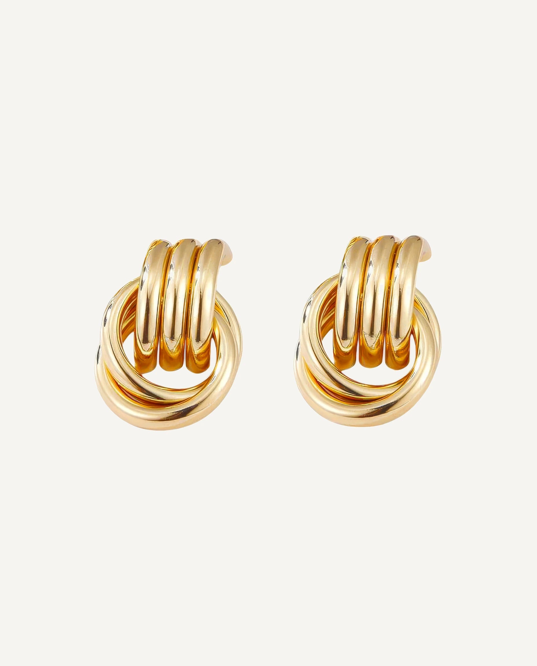 CADUCCI Firenze Earrings in gold, knot door-knocker earrings