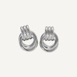 CADUCCI Firenze Earrings in silver, knot door-knocker earrings