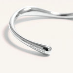 CADUCCI Montale Bracelet in silver, close-up of the tip with the CADUCCI logo engraved