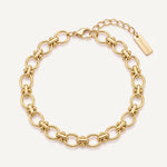 CADUCCI Portofino Bracelet in gold with engraved rectangular tag