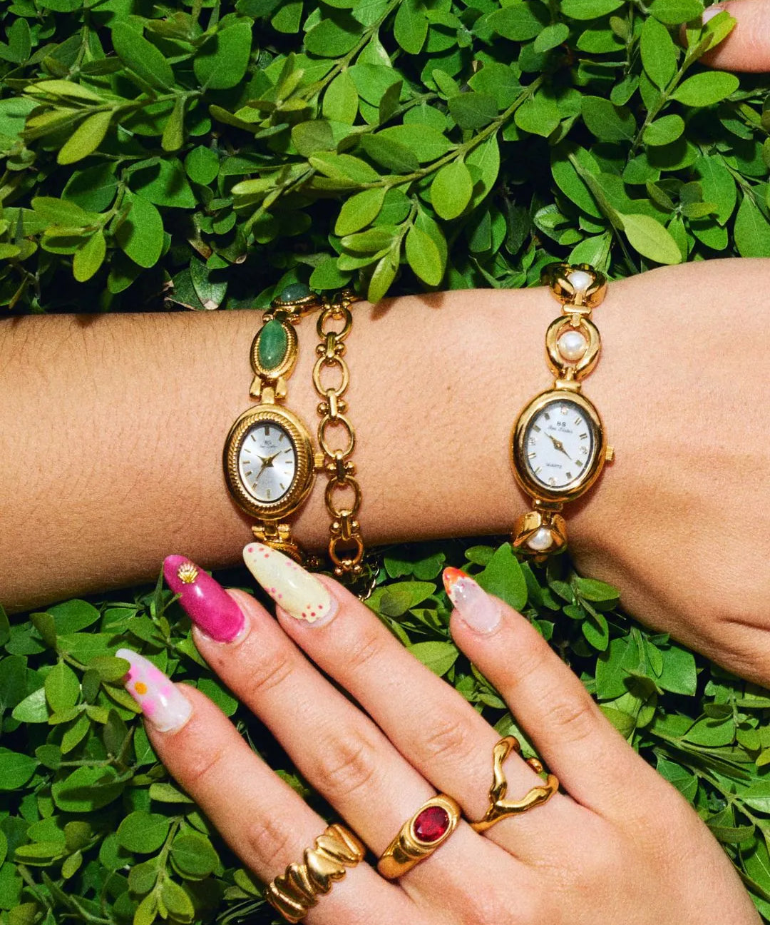 CADUCCI Portofino Bracelet worn with two CADUCCI watches