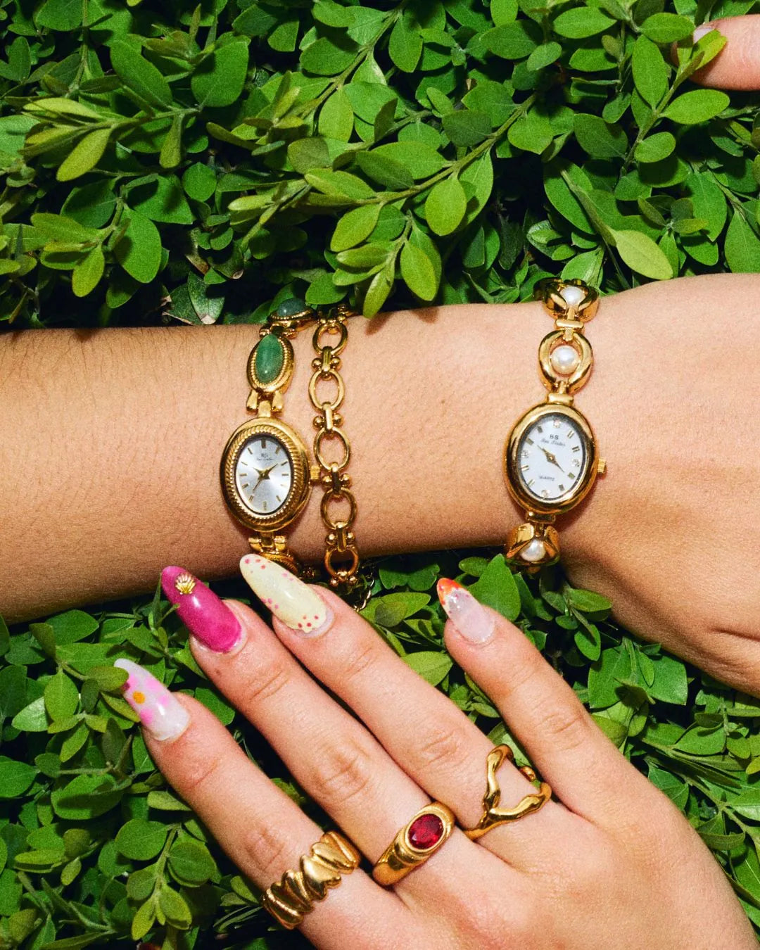 CADUCCI Portofino Bracelet worn with two CADUCCI watches