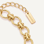CADUCCI Portofino Bracelet gold links, extender and engraved tag