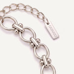CADUCCI Portofino Bracelet silver links, extender and engraved tag